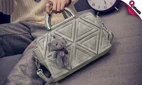 Small & Retro Handbags with Triangular Pattern!